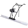 TOMAHAWK 37.7cc Gas Concrete Power Screed Cement Finishing Vibrating Motor with 12ft Aluminum Board Straight Edge Bar Vibra Finisher Set