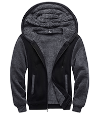 mens fleece lined hoodies