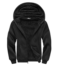 mens sherpa lined hoodies