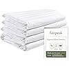 Fairpeak Pillow Covers Protectors with Zipper Standard Size Set of 4,Pillow Cases,Luxury Hotel Quality, for 20x26 inches Pillows, Breathable, Soft, Machine Washable