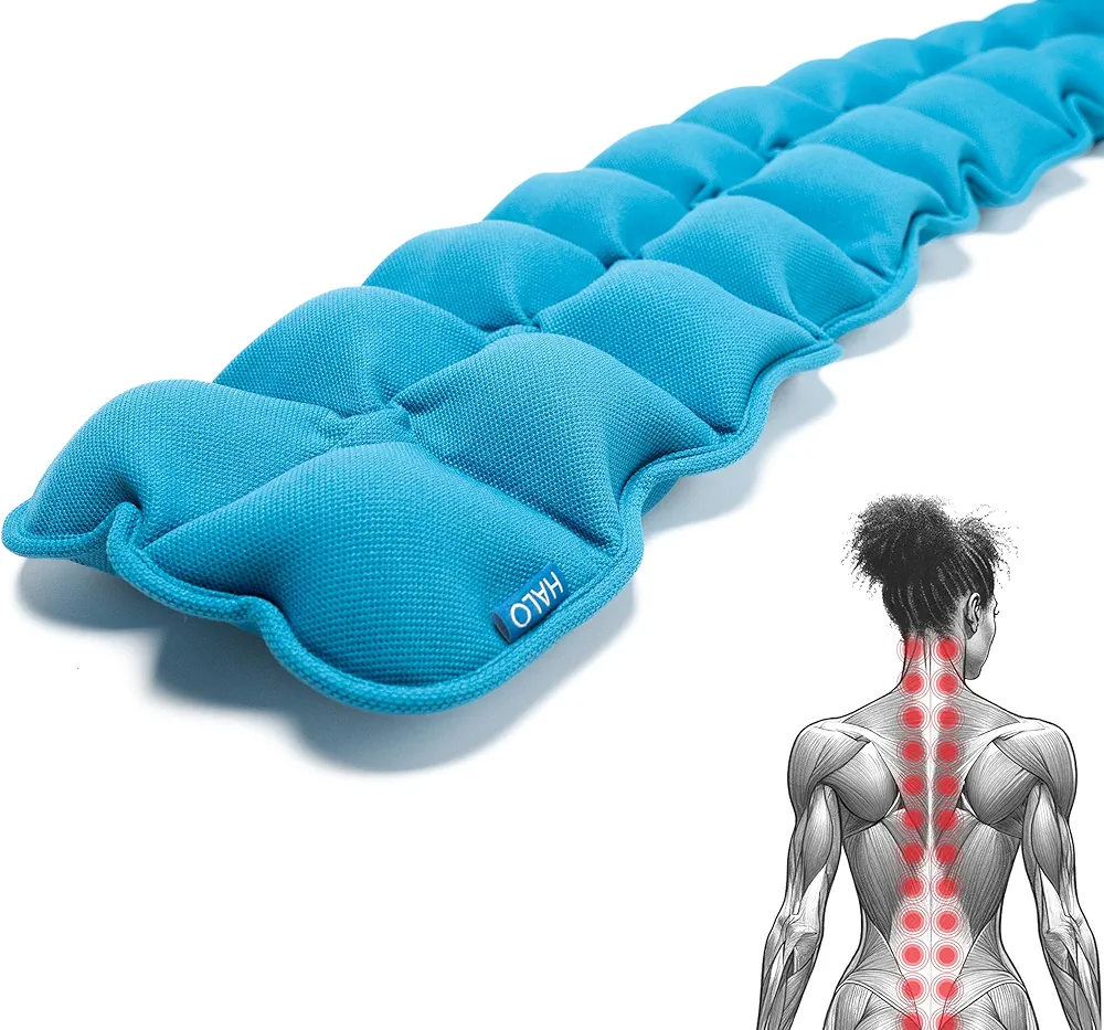 Halo Spine Stretcher for Back Pain Relief, Full Back Decompression, Upper and Lower Back Stretcher, Spine Alignment, and Deep Tissue Acupressure Therapy with 24 Massage Balls