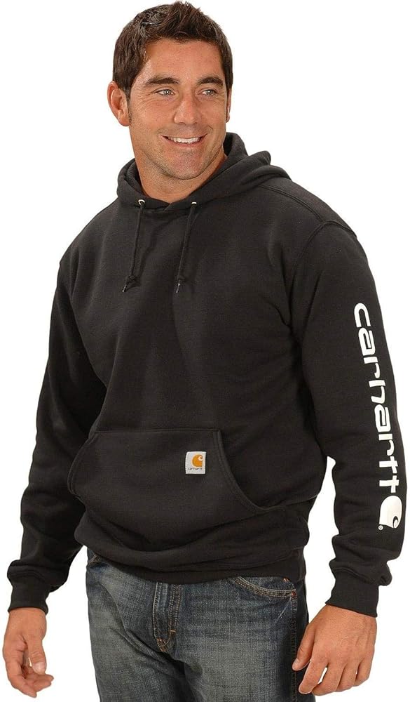 Carhartt Men's Loose Fit Midweight Logo Sleeve Graphic Sweatshirt