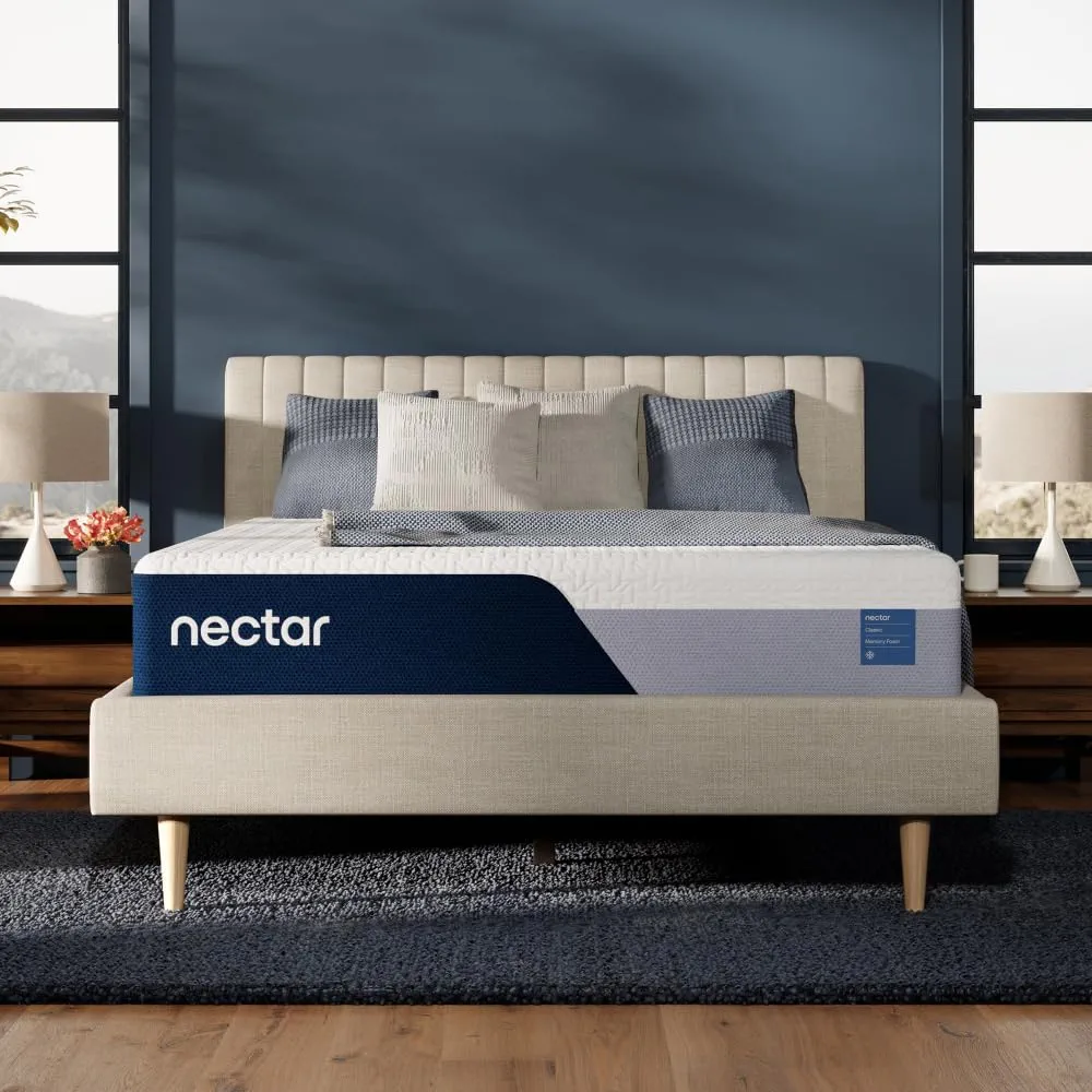 Nectar Classic 12” Twin Mattress (New Version) - Medium Firm - Contouring Memory Foam - Cooling Top Layer - Support & Pressure-Relief - Minimal Motion Transfer - 365-Night Trial & Forever Warranty