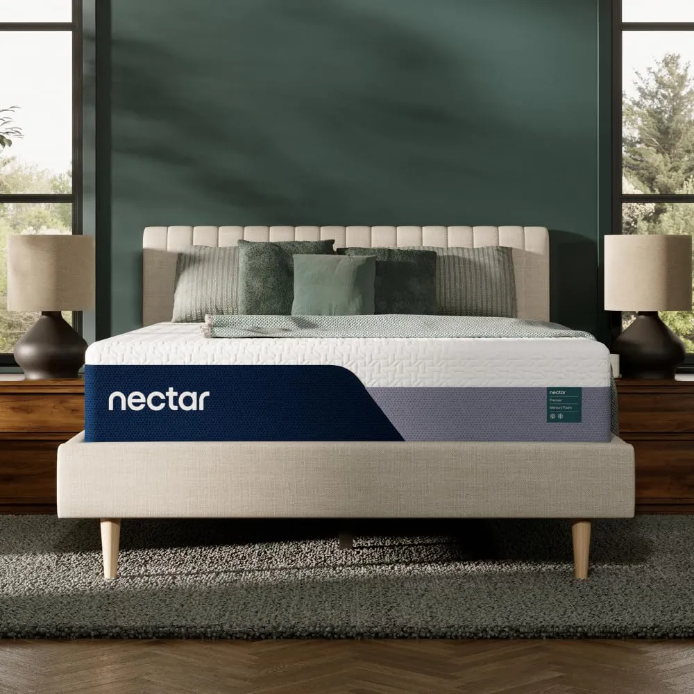 Nectar Premier 13” Twin XL Mattress (New Version) - Medium Firm - Contouring Memory Foam - Cooling Upgrade - 2” Pressure Relief Layer - Minimal Motion Transfer - 365-Night Trial & Forever Warranty